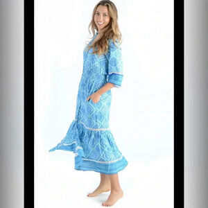 WALKER & WADE Tory Dress / Aqua Diamond M